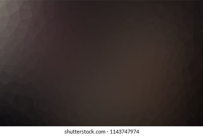Dark Black vector abstract mosaic pattern. Triangular geometric sample with gradient.  A new texture for your design.