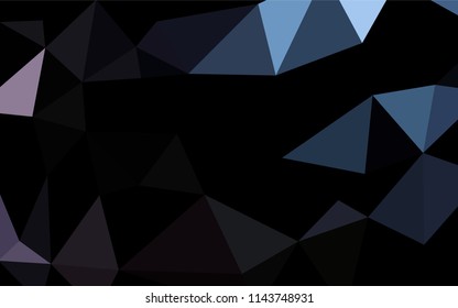 Dark Black vector abstract mosaic pattern. Brand new colored illustration in blurry style with gradient. The completely new template can be used for your brand book.