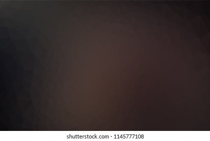Dark Black vector abstract mosaic background. Creative geometric illustration in Origami style with gradient. A new texture for your design.