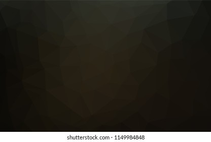 Dark Black vector abstract mosaic pattern. An elegant bright illustration with gradient. The completely new template can be used for your brand book.