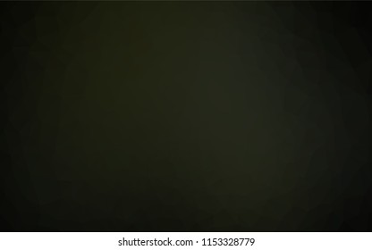 Dark Black vector abstract mosaic backdrop. A vague abstract illustration with gradient. A completely new template for your business design.