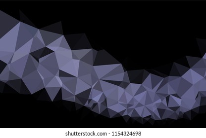 Dark Black vector abstract mosaic pattern. Shining colored illustration in a Brand new style. The elegant pattern can be used as part of a brand book.