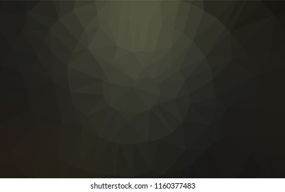 Dark Black vector abstract mosaic backdrop. Colorful abstract illustration with gradient. The polygonal design can be used for your web site.