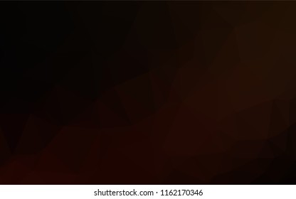 Dark Black vector abstract mosaic backdrop. Glitter abstract illustration with an elegant design. Brand new style for your business design.