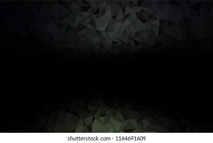 Dark Black vector abstract mosaic background. Shining illustration, which consist of triangles. The template can be used as a background for cell phones.