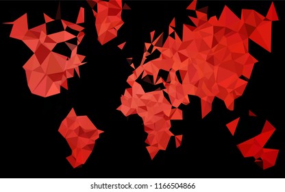 Dark Black vector abstract mosaic backdrop. A completely new color illustration in a vague style. Brand new style for your business design.
