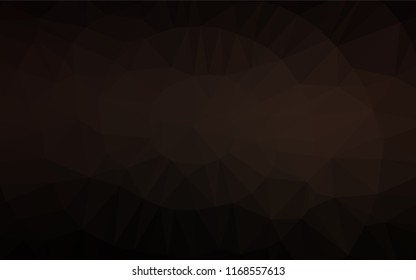 Dark Black vector abstract mosaic background. Modern geometrical abstract illustration with gradient. Brand new design for your business.
