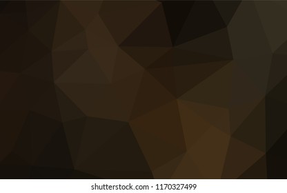 Dark Black vector abstract mosaic backdrop. Modern geometrical abstract illustration with gradient. A completely new template for your business design.