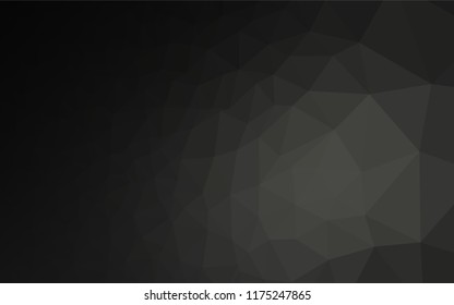 Dark Black vector abstract mosaic pattern. Shining colored illustration in a Brand new style. A new texture for your design.