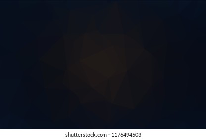 Dark Black vector abstract mosaic background. An elegant bright illustration with gradient. The best triangular design for your business.