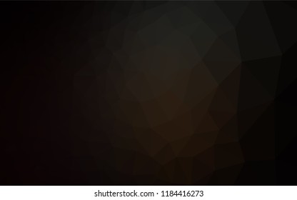 Dark Black vector abstract mosaic backdrop. An elegant bright illustration with gradient. The polygonal design can be used for your web site.