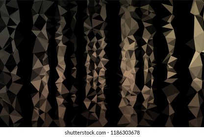 Dark Black vector abstract mosaic background. Shining colored illustration in a Brand new style. The template can be used as a background for cell phones.