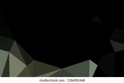 Dark Black vector abstract mosaic pattern. Brand new colored illustration in blurry style with gradient. The polygonal design can be used for your web site.