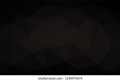 Dark Black vector abstract mosaic pattern. Colorful illustration in abstract style with gradient. The completely new template can be used for your brand book.