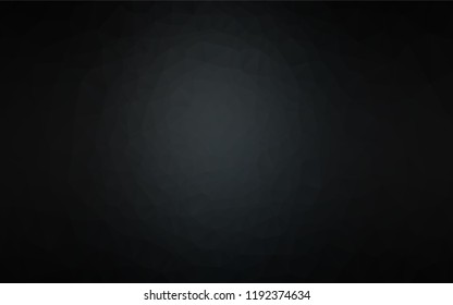 Dark Black vector abstract mosaic backdrop. An elegant bright illustration with gradient. The textured pattern can be used for background.