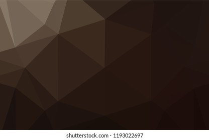 Dark Black vector abstract mosaic pattern. A sample with polygonal shapes. The elegant pattern can be used as part of a brand book.