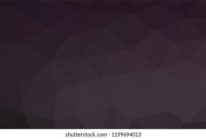 Dark Black vector abstract mosaic backdrop. A sample with polygonal shapes. A completely new design for your business.