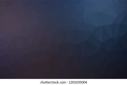 Dark Black vector abstract mosaic backdrop. A vague abstract illustration with gradient. The textured pattern can be used for background.