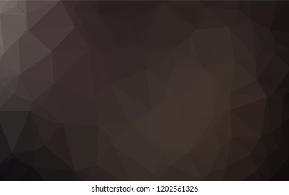 Dark Black vector abstract mosaic background. A vague abstract illustration with gradient. A completely new template for your business design.