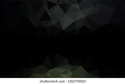 Dark Black vector abstract mosaic backdrop. Glitter abstract illustration with an elegant design. Brand new design for your business.