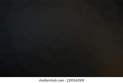 Dark Black vector abstract mosaic backdrop. Colorful illustration in abstract style with gradient. The completely new template can be used for your brand book.