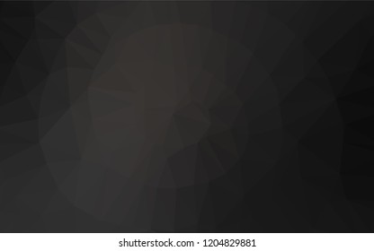 Dark Black vector abstract mosaic pattern. Colorful illustration in abstract style with gradient. The best triangular design for your business.