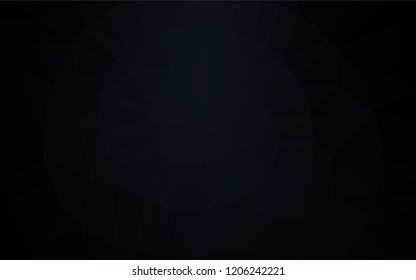 Dark Black vector abstract mosaic pattern. Glitter abstract illustration with an elegant design. The elegant pattern can be used as part of a brand book.