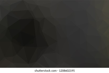 Dark Black vector abstract mosaic background. Glitter abstract illustration with an elegant design. The polygonal design can be used for your web site.