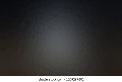 Dark Black vector abstract mosaic background. Glitter abstract illustration with an elegant design. Brand new design for your business.