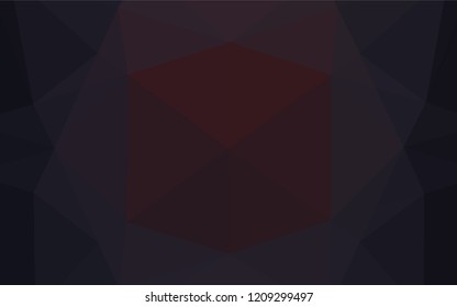 Dark Black vector abstract mosaic backdrop. Colorful illustration in abstract style with gradient. A new texture for your design.