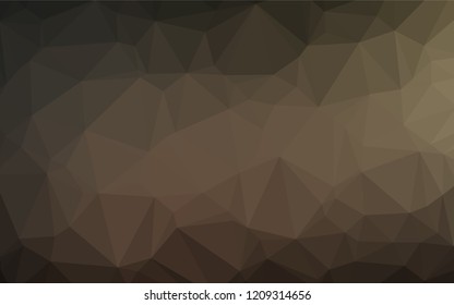 Dark Black vector abstract mosaic backdrop. Creative geometric illustration in Origami style with gradient. The template can be used as a background for cell phones.