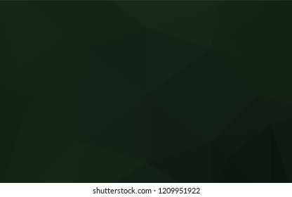 Dark Black vector abstract mosaic background. Creative illustration in halftone style with gradient. The textured pattern can be used for background.
