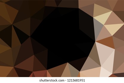 Dark Black vector abstract mosaic pattern. An elegant bright illustration with gradient. The elegant pattern can be used as part of a brand book.