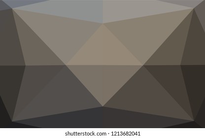 Dark Black vector abstract mosaic background. Creative illustration in halftone style with gradient. The polygonal design can be used for your web site.