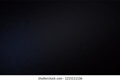 Dark Black vector abstract mosaic backdrop. Modern geometrical abstract illustration with gradient. Brand new design for your business.