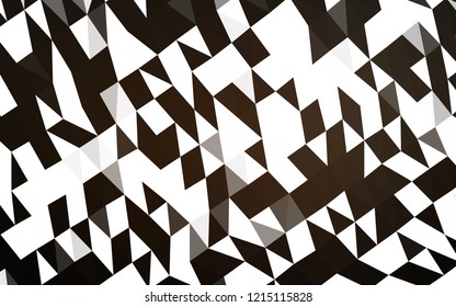 Dark Black vector abstract mosaic pattern. Creative geometric illustration in Origami style with gradient. A completely new design for your business.