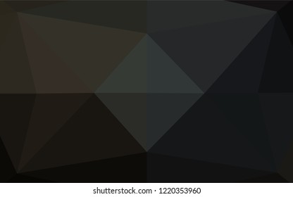 Dark Black vector abstract mosaic pattern. An elegant bright illustration with gradient. A completely new design for your business.