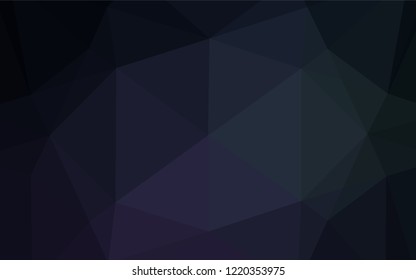 Dark Black vector abstract mosaic backdrop. Brand new colored illustration in blurry style with gradient. The elegant pattern can be used as part of a brand book.