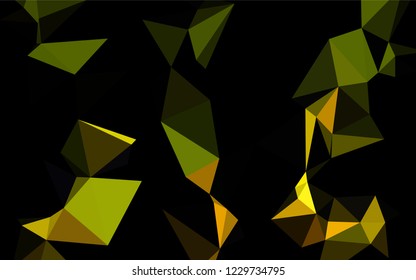 Dark Black vector abstract mosaic backdrop. Brand new colored illustration in blurry style with gradient. The elegant pattern can be used as part of a brand book.