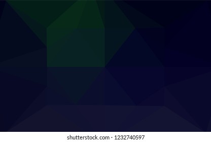 Dark Black vector abstract mosaic pattern. A sample with polygonal shapes. The elegant pattern can be used as part of a brand book.
