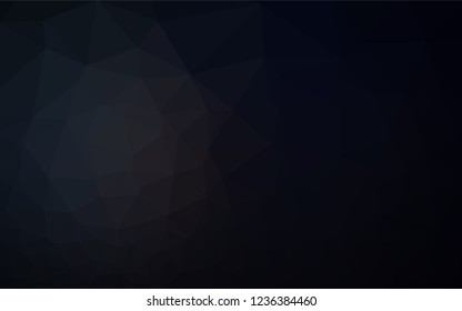 Dark Black vector abstract mosaic backdrop. Glitter abstract illustration with an elegant design. Brand new style for your business design.