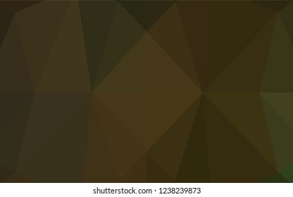 Dark Black vector abstract mosaic backdrop. A completely new color illustration in a vague style. The best triangular design for your business.