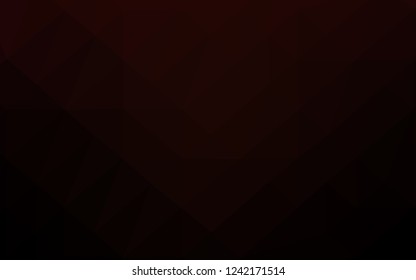 Dark Black vector abstract mosaic background. Colorful illustration in Origami style with gradient.  Brand new style for your business design.
