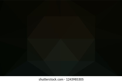 Dark Black vector abstract mosaic background. Colorful illustration in abstract style with gradient. A completely new design for your business.