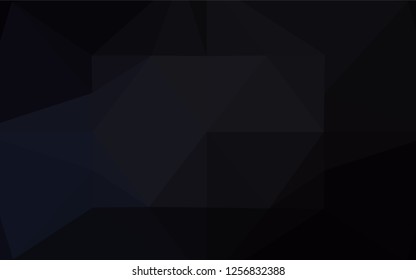 Dark Black vector abstract mosaic background. Brand new colored illustration in blurry style with gradient. A new texture for your design.