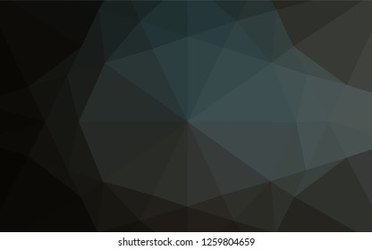 Dark Black vector abstract mosaic background. An elegant bright illustration with gradient. The textured pattern can be used for background.