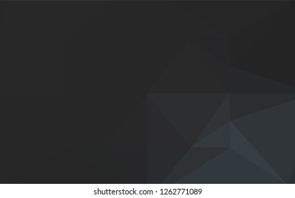Dark Black vector abstract mosaic backdrop. A completely new color illustration in a vague style. The elegant pattern can be used as part of a brand book.