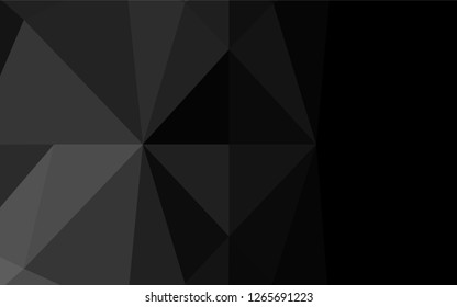Dark Black vector abstract mosaic pattern. Modern geometrical abstract illustration with gradient. A new texture for your design.