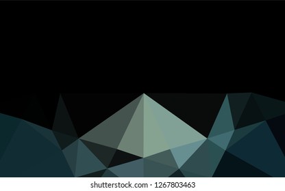 Dark Black vector abstract mosaic pattern. An elegant bright illustration with gradient. A completely new design for your business.