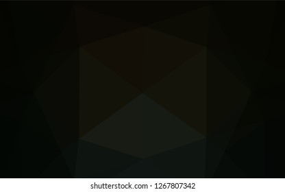 Dark Black vector abstract mosaic backdrop. A completely new color illustration in a vague style. The textured pattern can be used for background.